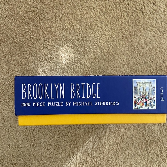 Galison Michael Storrings Brooklyn Bridge Jigsaw Puzzle, 1000 Pieces, 20” x 27'' - Picture 2 of 2
